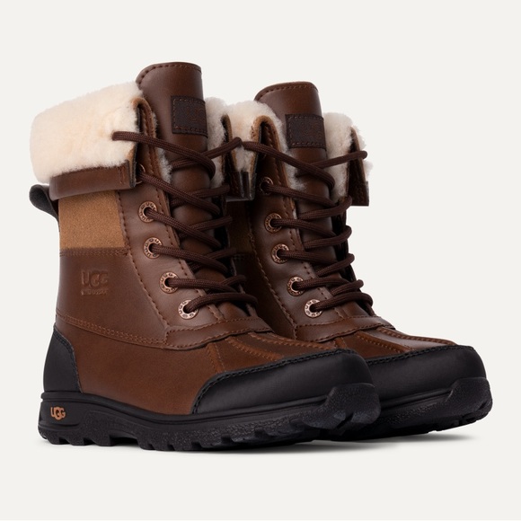 UGG Other - UGG Boys Brown and Black Winter‎ Boots, Boys Waterproof Boots Size 2